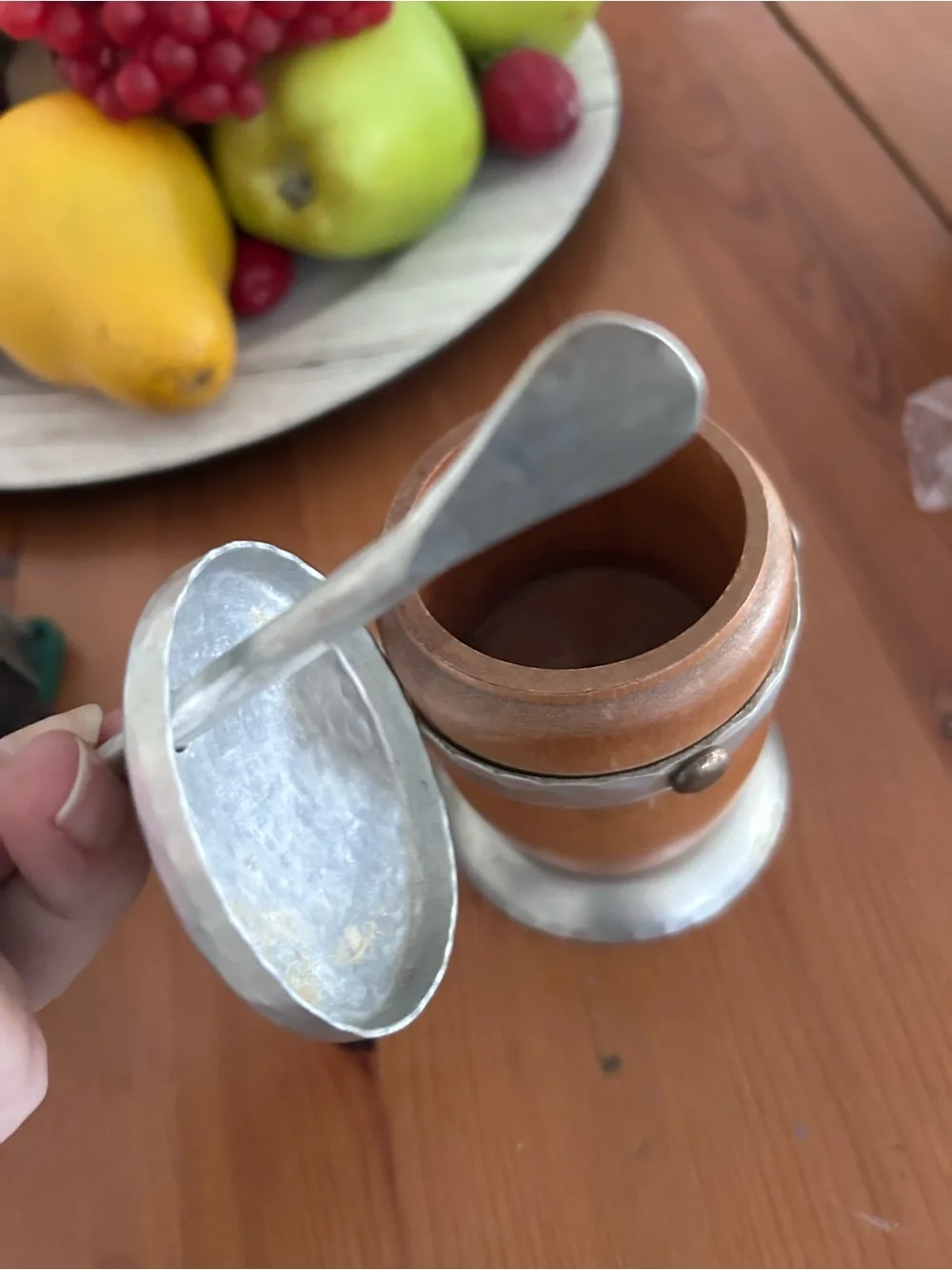 Wood Condiment Holder
